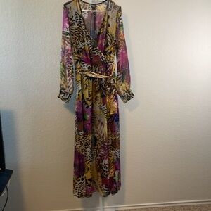 NWT SPYZONE EXCHANGE ELEGANT MULTICOLOR MAXI DRESS - Size XL